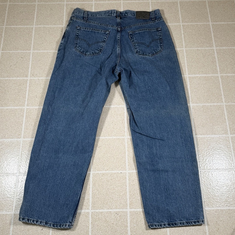 Vintage Levis Silvertab Jeans Mens 36x30 Blue Light Wash Relaxed Straight Denim